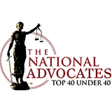 Rated Top 40 under 40 by the National Advocates